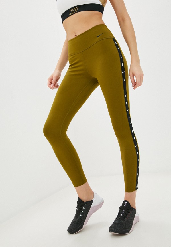 

Тайтсы Nike, Хаки, W NIKE ONE TGT 7/8 GRX TAPING