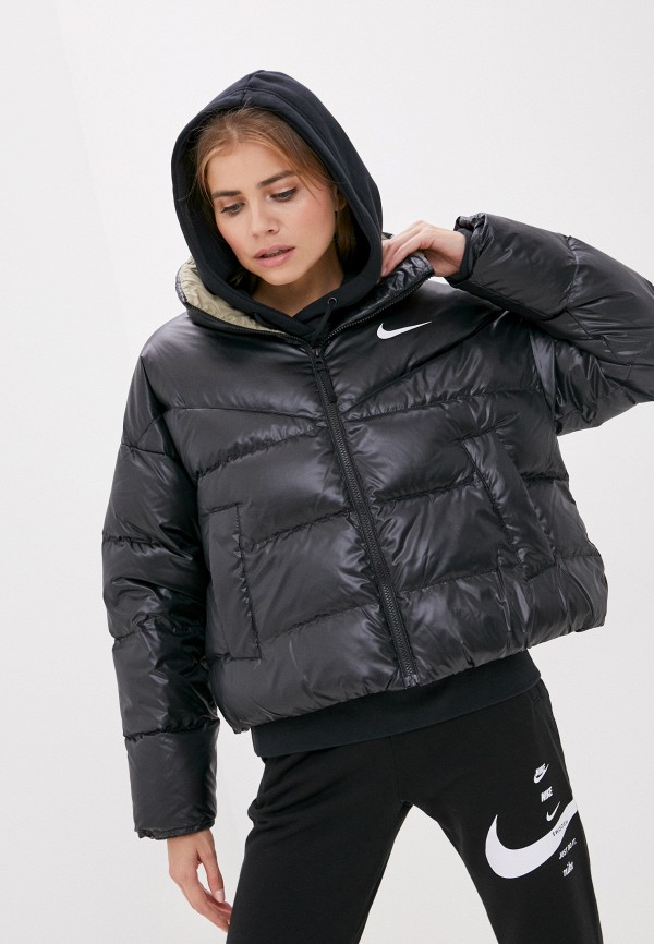 

Пуховик Nike, Черный, W NSW STMT DWN JKT