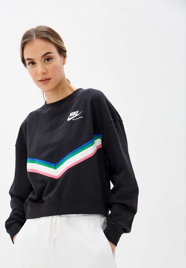 

Свитшот Nike, Черный, W NSW HRTG CREW FLC