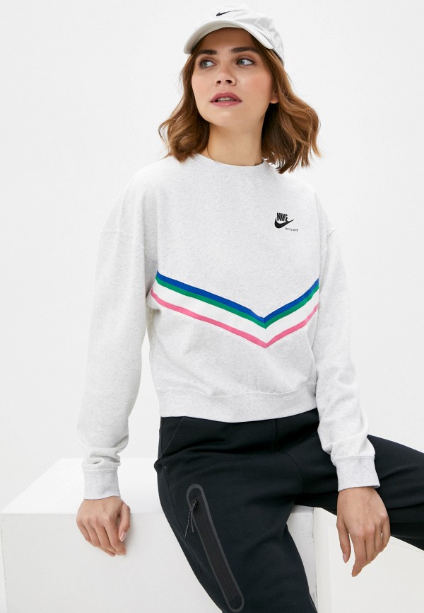 

Свитшот Nike, Серый, W NSW HRTG CREW FLC