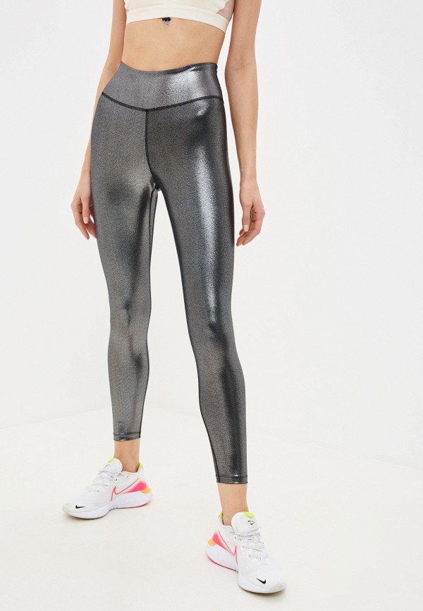 

Тайтсы Nike, Серебряный, W NIKE ONE TGT 7/8 ICNCLSH SHM