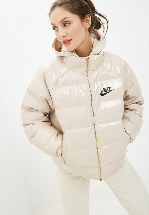 

Куртка утепленная Nike, Бежевый, W NSW ICON CLASH OTW SYN