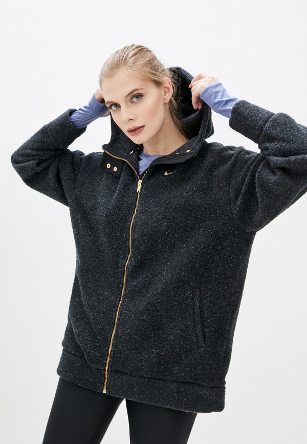 

Толстовка домашняя Nike, Черный, W NK THERMA COZY FZ