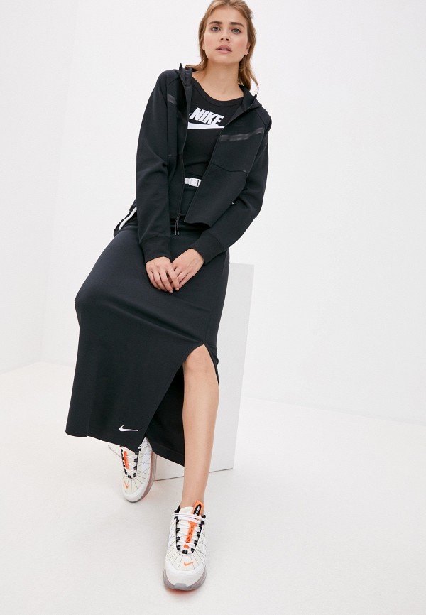 

Толстовка Nike, Черный, W NSW TCH FLC WR HOODIE FZ
