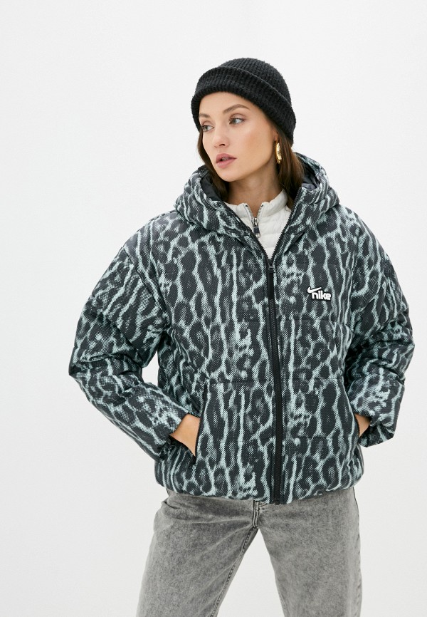 

Куртка утепленная Nike, Серый, W NSW SYN JKT AOP ANML