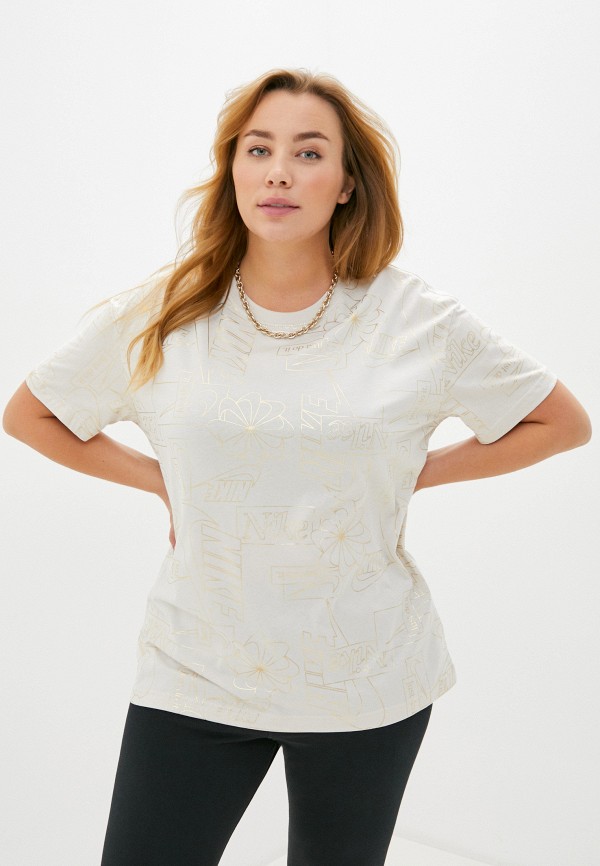 

Футболка Nike, Бежевый, W NSW TEE ICON CLASH 2 BOY