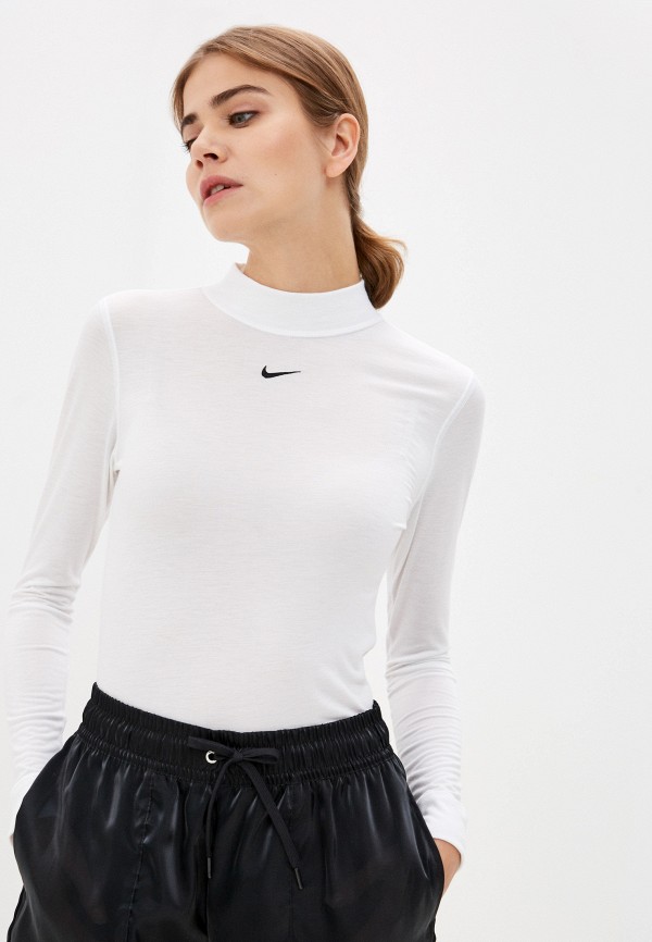 

Лонгслив Nike, Белый, W NSW TEE LS MOCK SLIM LBR