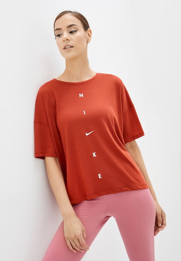 

Футболка Nike, Красный, W NK DRY SS TOP OVERSIZE NK GR