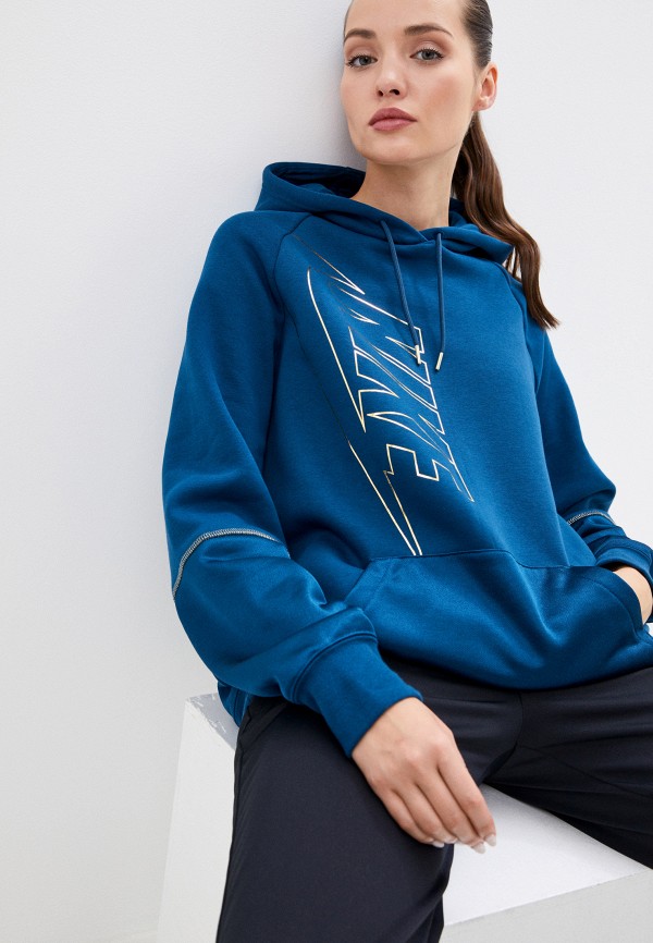

Худи Nike, Синий, W NSW ICN CLSH HOODY FLC OS