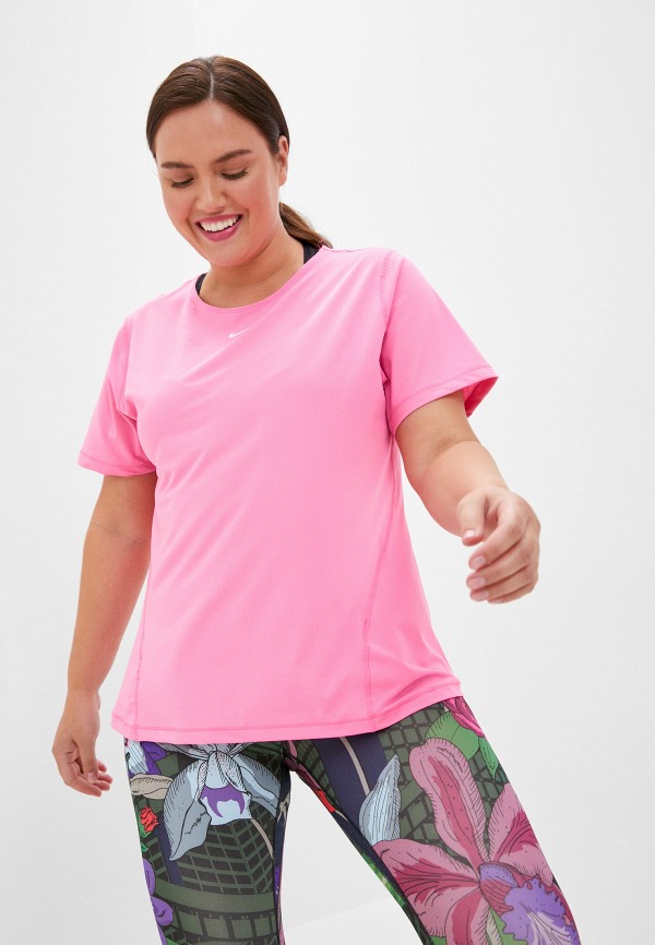 

Футболка спортивная Nike, Розовый, W NP TOP SS ALL OVER MESH PLUS