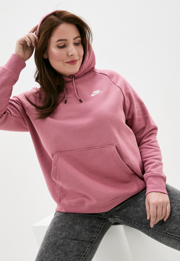

Худи Nike, Розовый, W NSW ESSNTL HOODY PO FLC PLUS