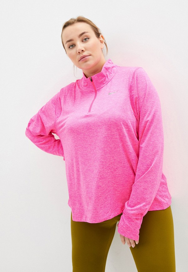 

Лонгслив спортивный Nike, Розовый, W NK ELEMENT TOP HZ PLUS