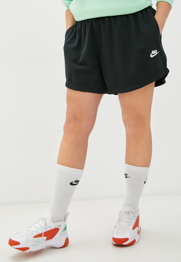 

Шорты спортивные Nike, Черный, W NSW ESSNTL SHORT FT PLUS
