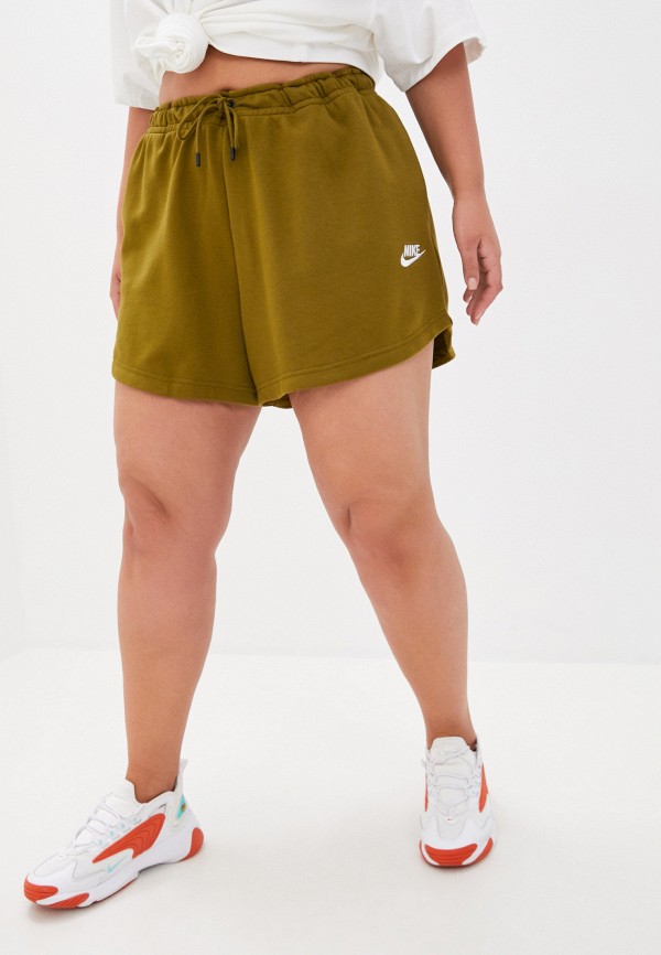 

Шорты спортивные Nike, Хаки, W NSW ESSNTL SHORT FT PLUS