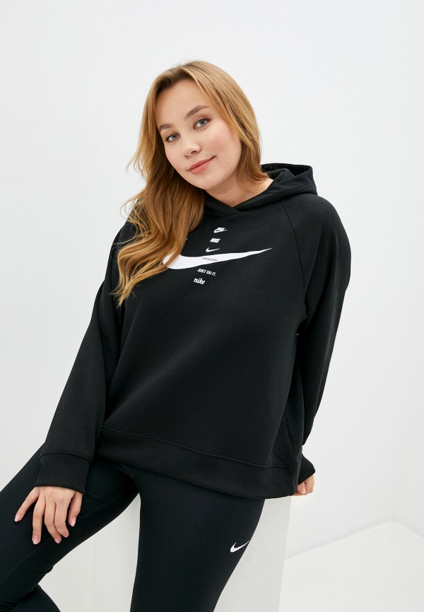 

Худи Nike, Черный, W NSW SWSH HOODIE FLC BB PLUS