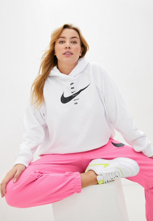 

Худи Nike, Белый, W NSW SWSH HOODIE FLC BB PLUS