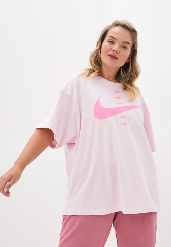 

Футболка Nike, Розовый, W NSW SWSH TOP SS PLUS