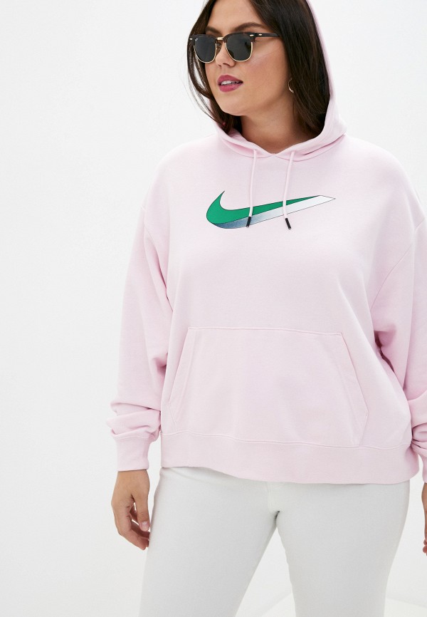 

Худи Nike, Розовый, W NSW ICN CLSH HOODY FT PLUS