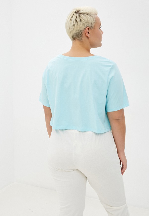 

Футболка Nike, Бирюзовый, W NSW TEE TD WASH CROP PLUS