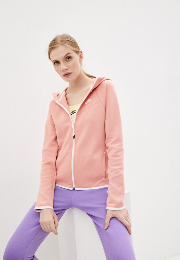 

Толстовка Nike, Розовый, W NSW TCH FLC WR HOODIE FZ