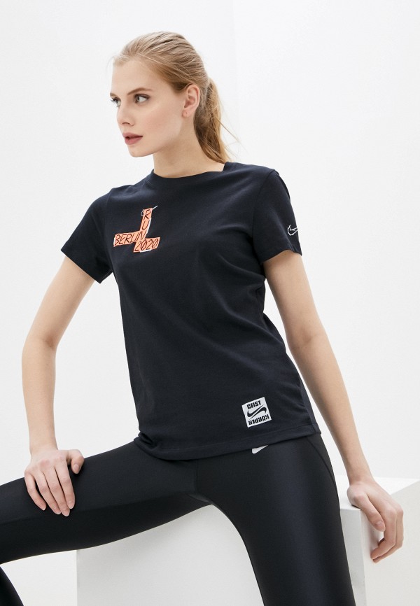 

Футболка спортивная Nike, Черный, W NK DRY TEE BLN