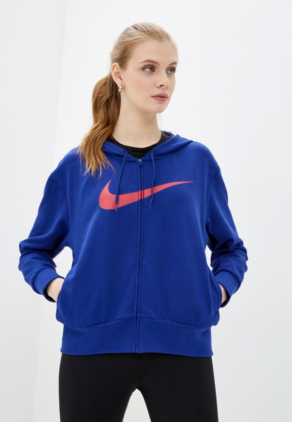

Толстовка Nike, Синий, W NK DRY GET FIT FC FZ H ES GX