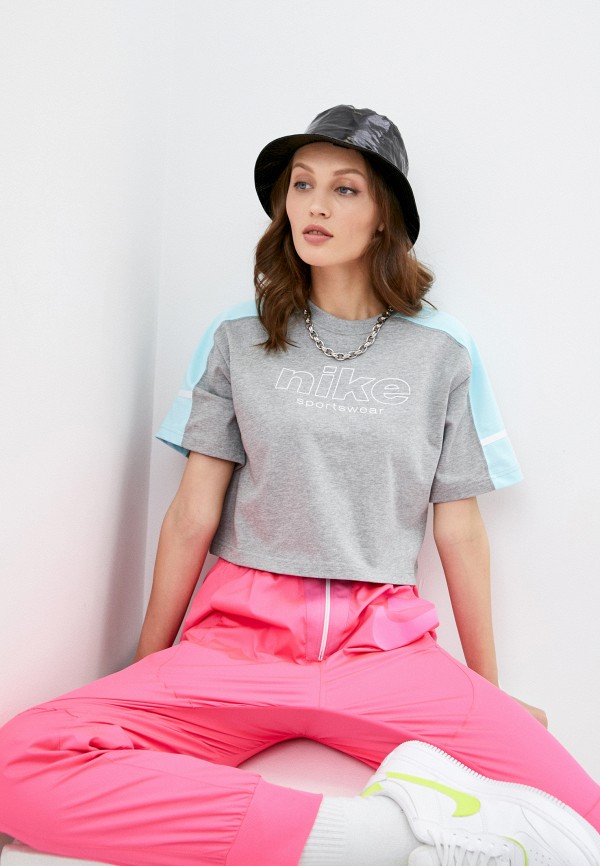 

Футболка Nike, Серый, W NSW TOP SS ARCHIVE RMX