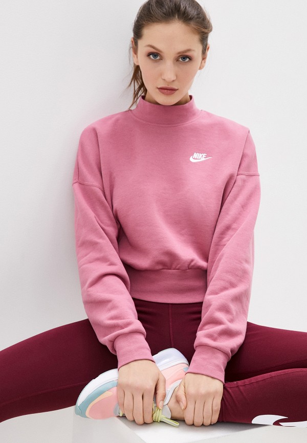 

Свитшот Nike, Розовый, W NSW ESSNTL FLC MOCK
