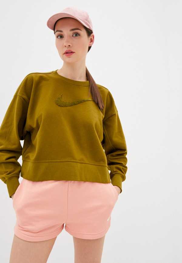 

Свитшот Nike, Хаки, W NK DRY GET FIT CREW SWSH