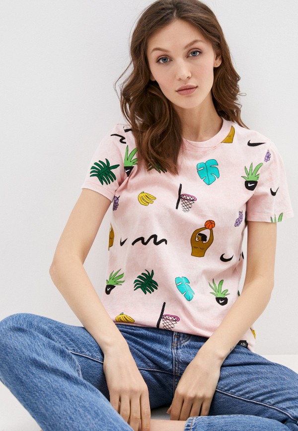 

Футболка Nike, Розовый, W NSW TEE ARTIST 2