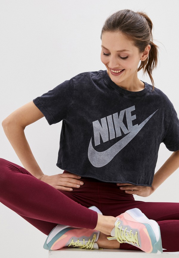 

Футболка Nike, Черный, W NSW TEE WASH FUTURA CROP