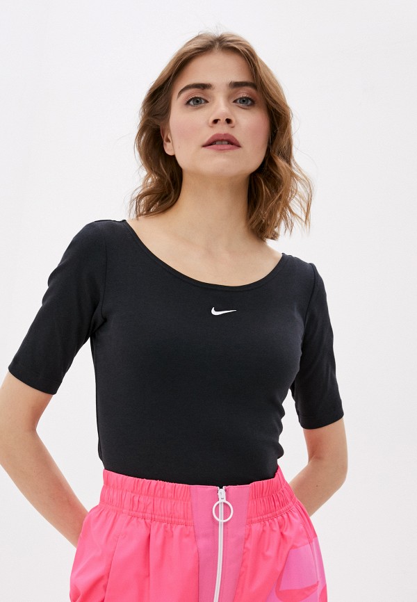 

Футболка спортивная Nike, Черный, W NSW ESSNTL TOP SS SCOOP