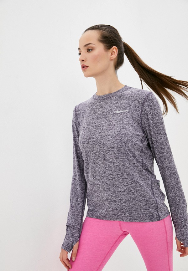 

Лонгслив спортивный Nike, Фиолетовый, W NK ELEMENT CREW