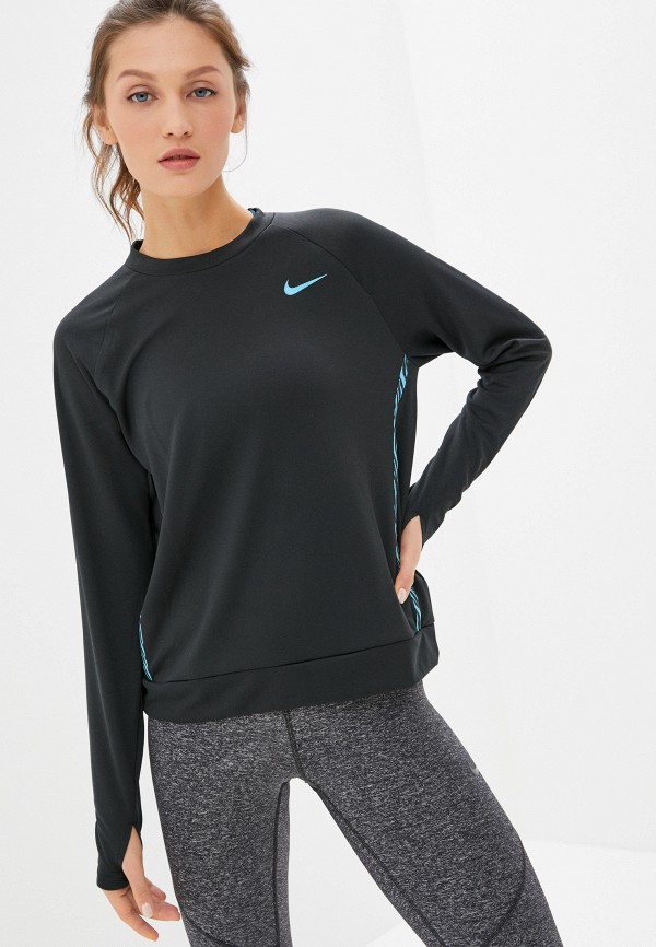 

Лонгслив спортивный Nike, Черный, W NK ICON CLSH TOP MID