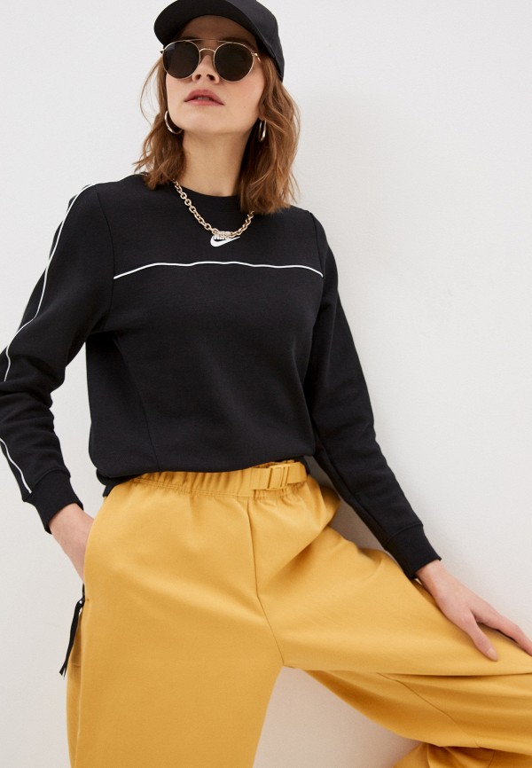 

Свитшот Nike, Черный, W NSW CREW MLNM FLC