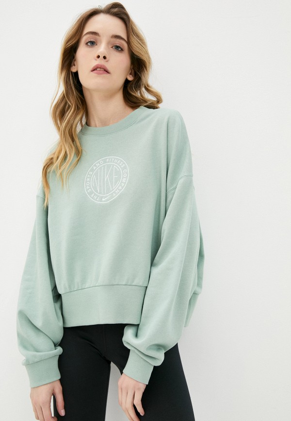 

Свитшот Nike, Бирюзовый, W NSW FEMME CREW FT