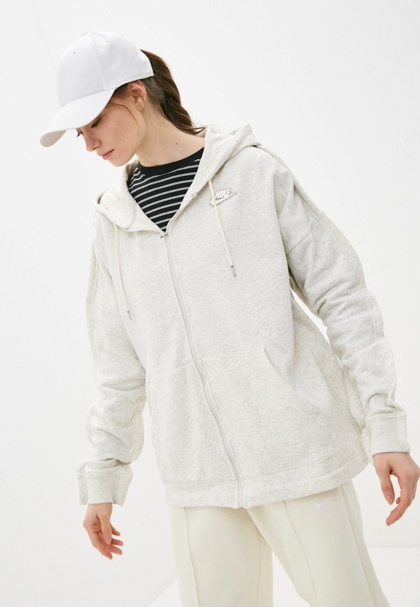 

Толстовка Nike, Бежевый, W NSW FZ HOODIE EARTH DAY FT