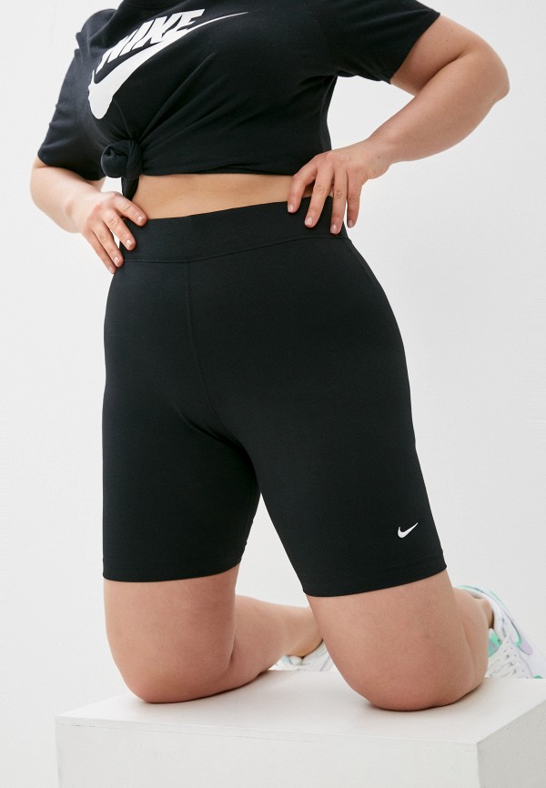

Велосипедки Nike, Черный, W NSW ESTL BK SHRT LBR MR PLUS