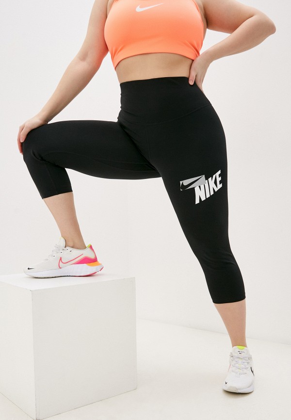 

Тайтсы Nike, Черный, W NIKE ONE CROP HBR GRX T PLUS