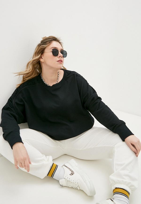

Свитшот Nike, Черный, THRMA FLC CROP LC LS PLUS