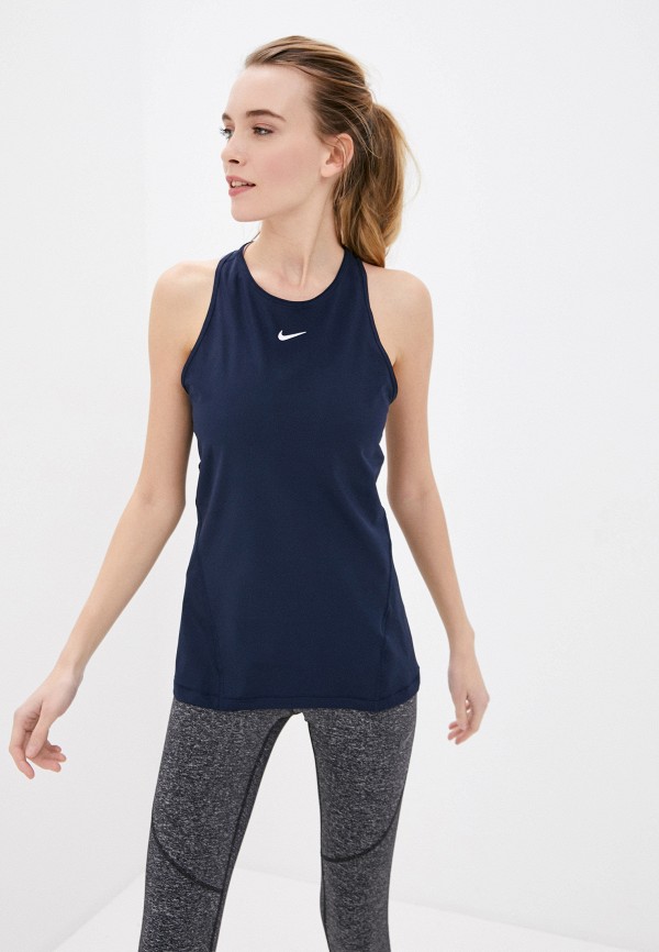 

Майка спортивная Nike, Синий, W NP TANK ALL OVER MESH
