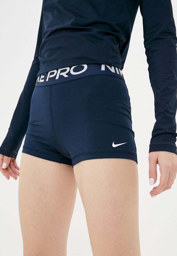 

Шорты компрессионные Nike, Синий, W NP 365 SHORT 3"