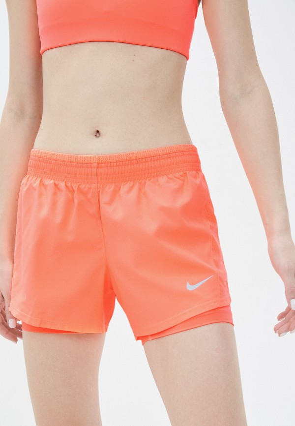 

Шорты спортивные Nike, Оранжевый, W NK 10K 2IN1 SHORT