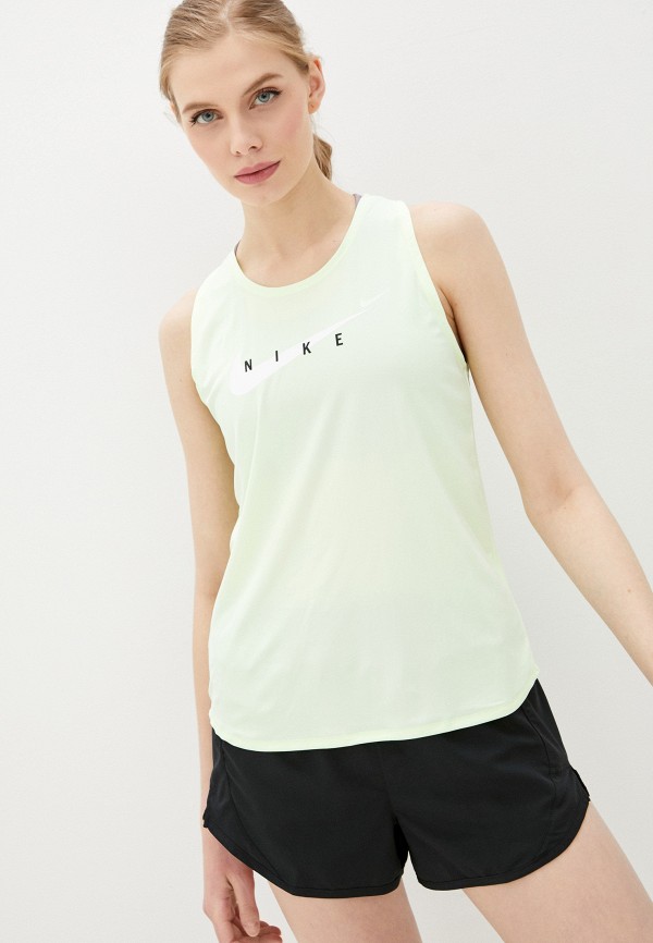 

Майка спортивная Nike, Зеленый, W NK SWOOSH RUN TANK