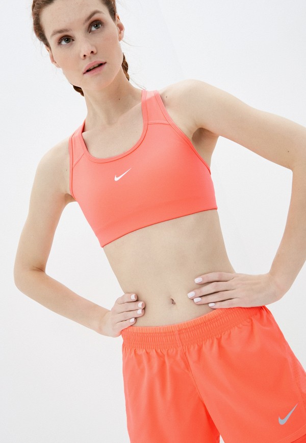 

Топ спортивный Nike, Оранжевый, NIKE SWOOSH BRA PAD