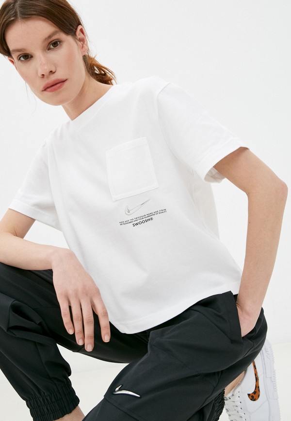 

Футболка Nike, Белый, W NSW SWSH SS TOP