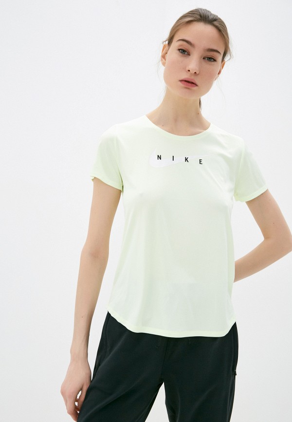 

Футболка спортивная Nike, Желтый, W NK SWOOSH RUN TOP SS