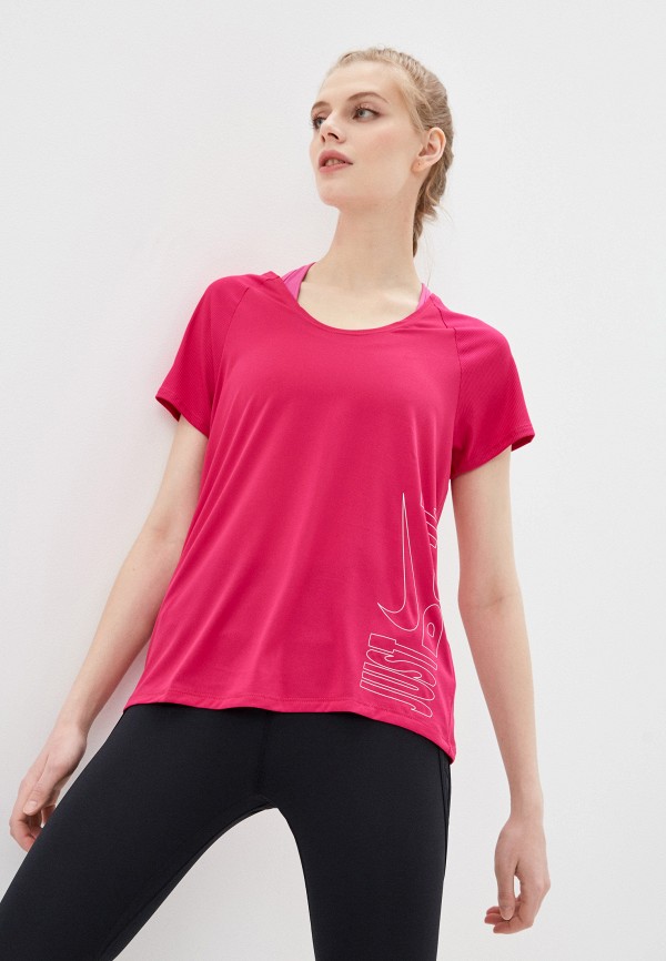 

Футболка спортивная Nike, Розовый, W NK ICON CLASH MILER TOP SS