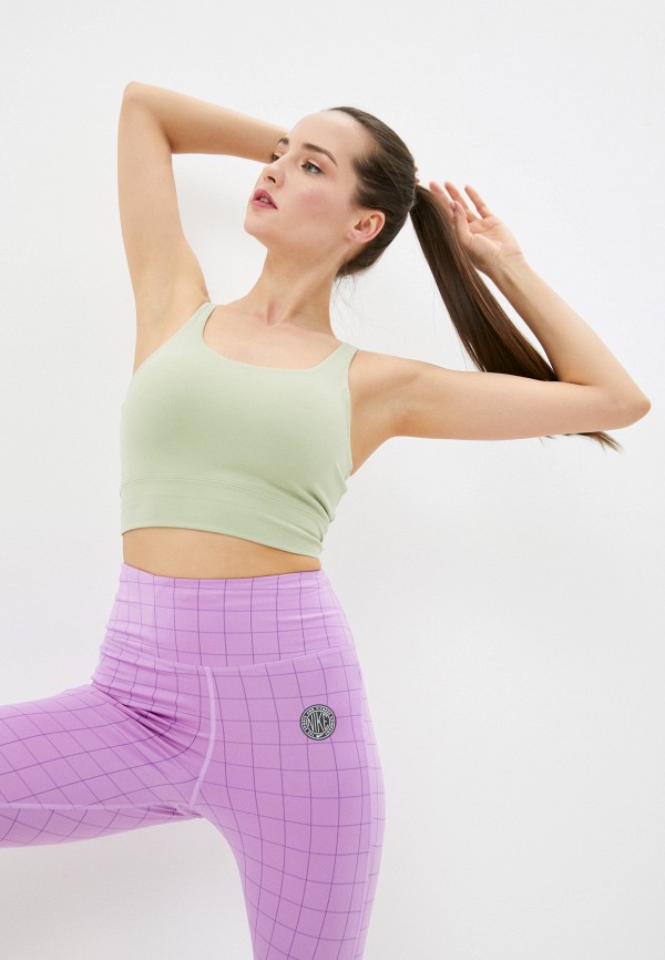 

Топ спортивный Nike, Зеленый, THE NIKE YOGA LUXE CROP TANK