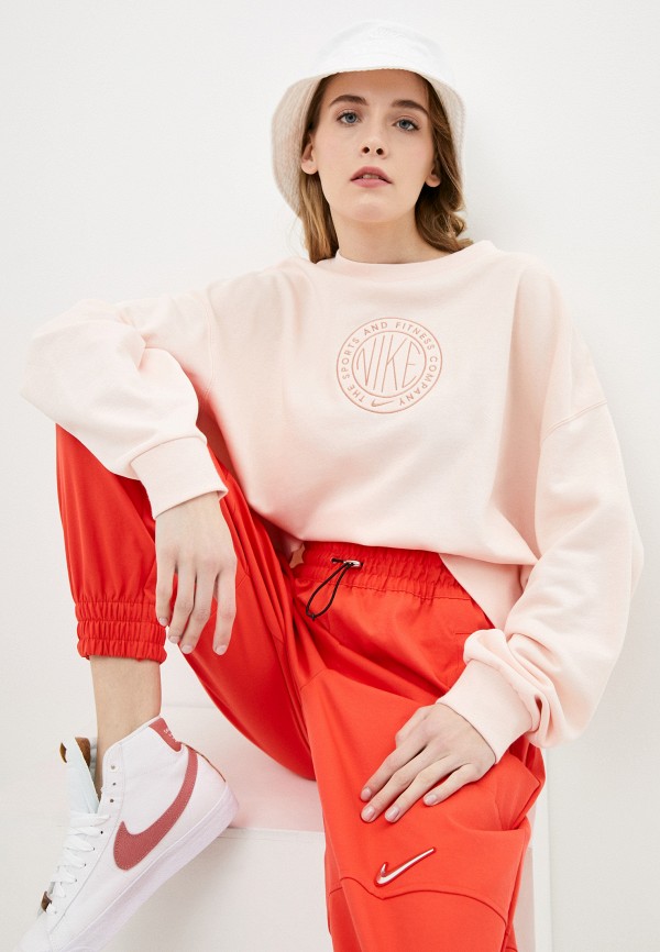 

Свитшот Nike, Розовый, W NSW FEMME CREW FT